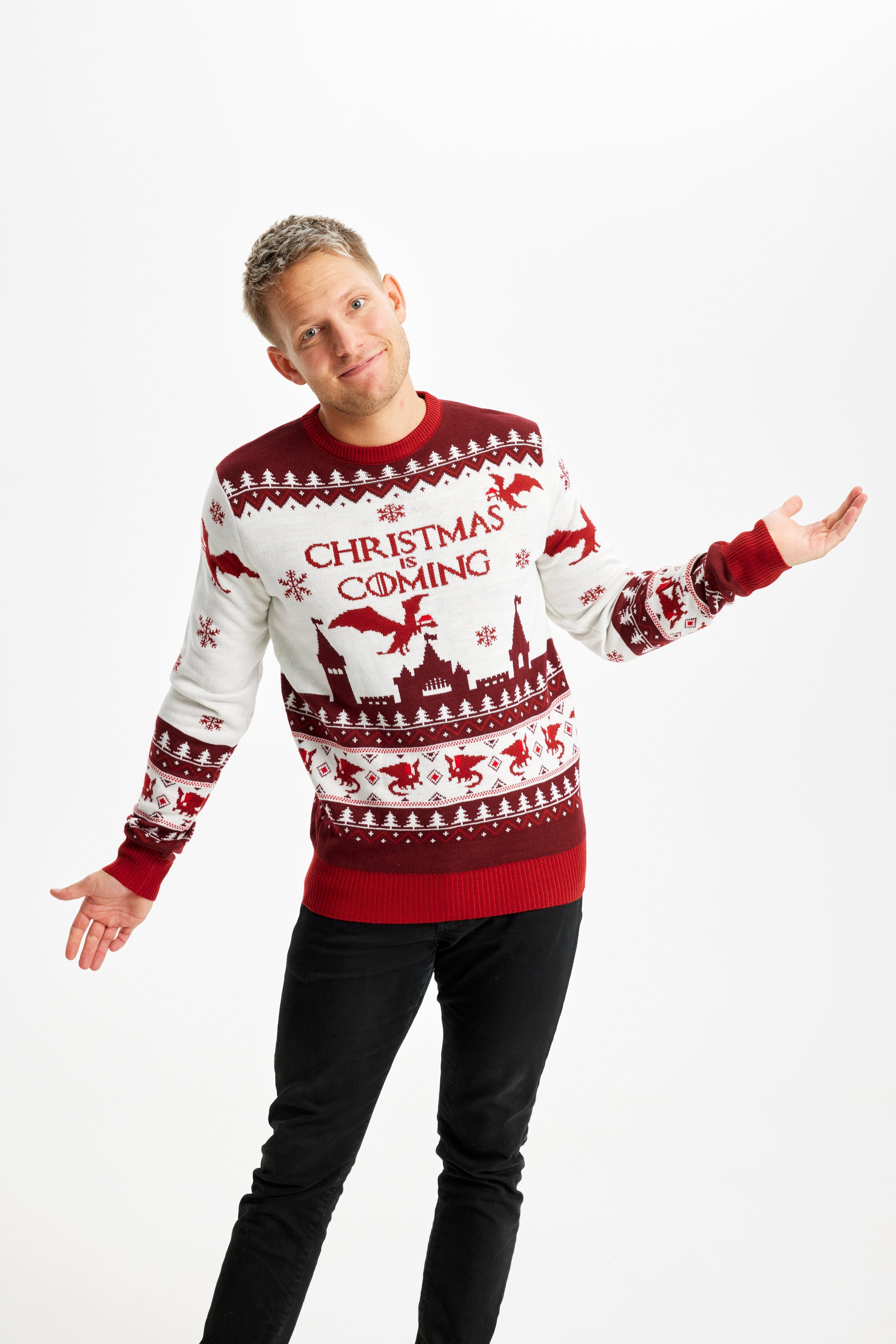 Christmas is outlet coming sweater